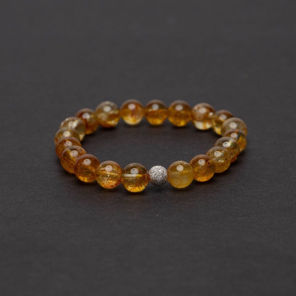 Sarı Topaz Bileklik 8m