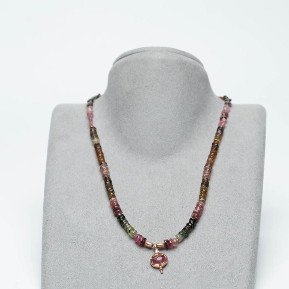 Turmalin Kolye Mücevher kesim