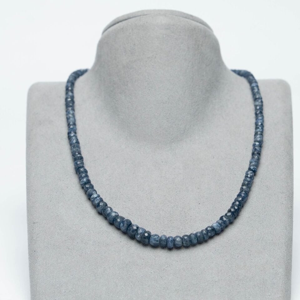 Safir Kolye Mücevher Kesim