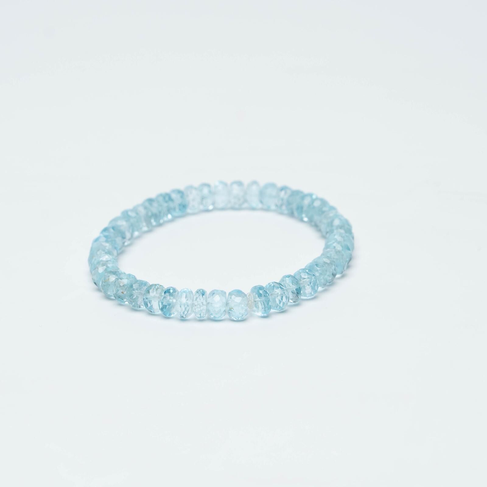 Mavi Topaz Bileklik Mücevher Kesim