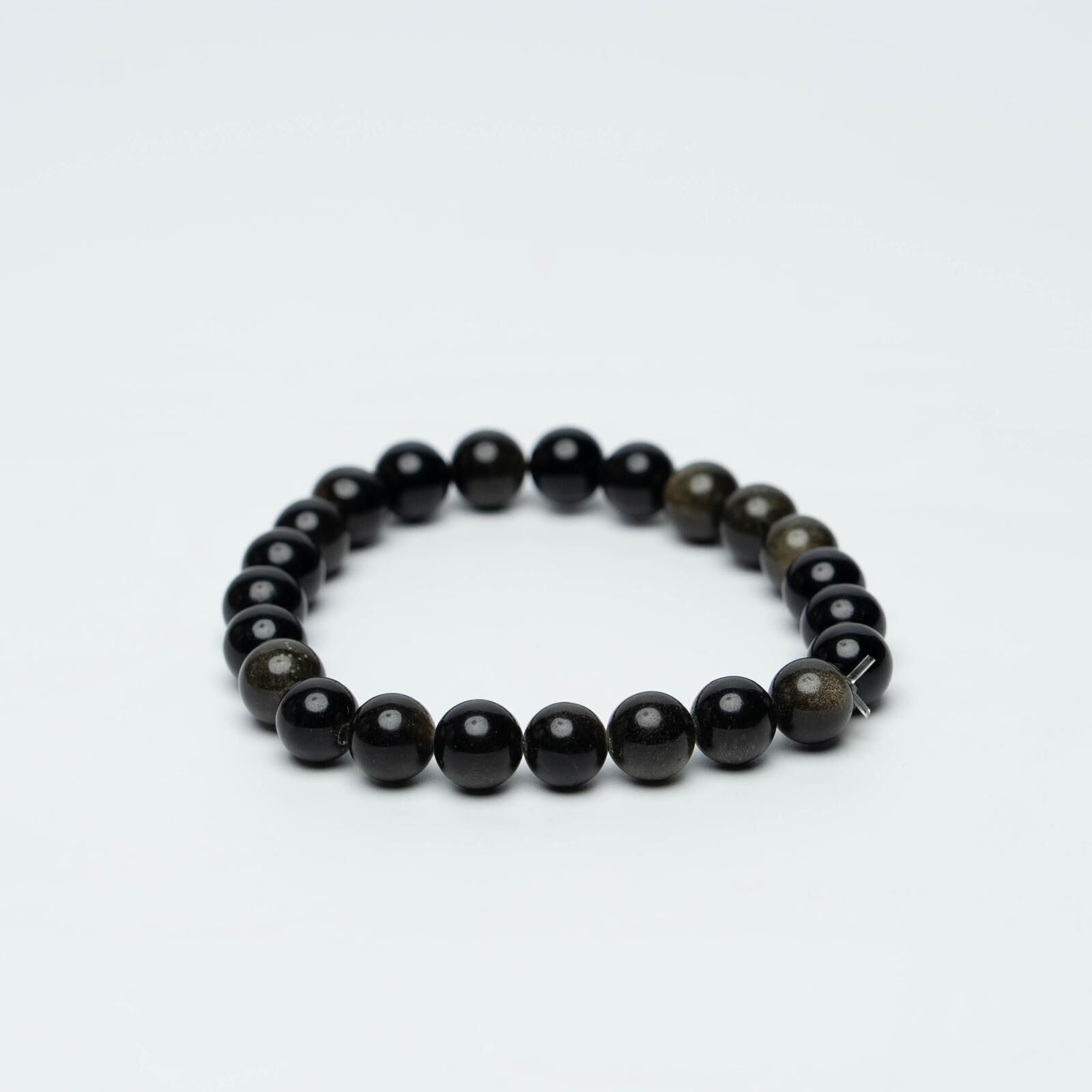 Obsidyen Gold Bileklik 8m