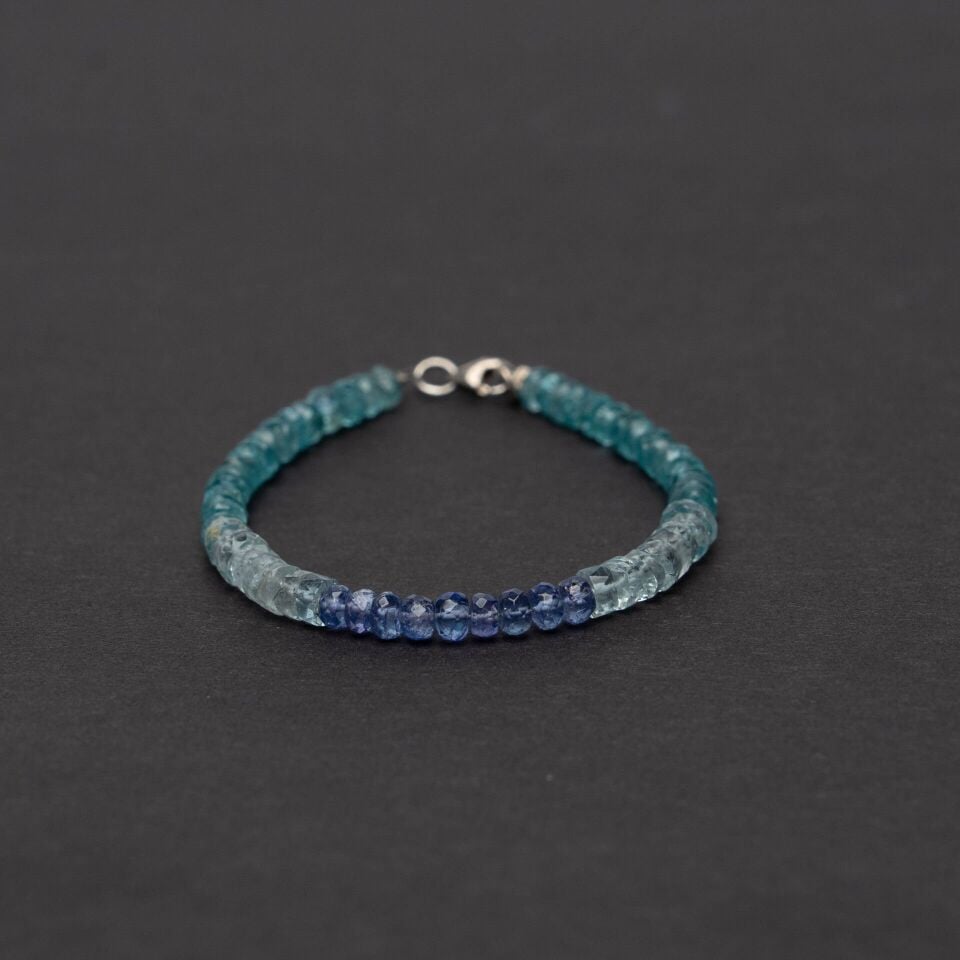 Tanzanit Beril Apatit Bileklik Mücevher Kesim