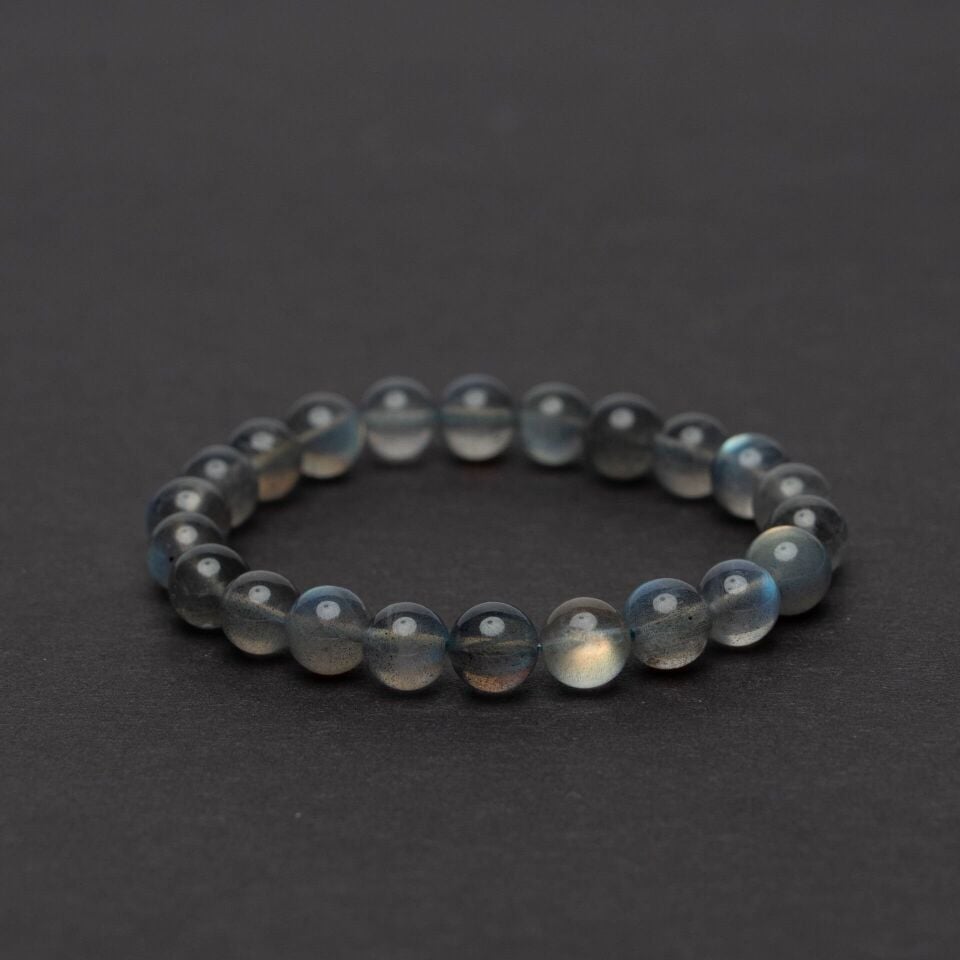 Labradorit Bileklik 8m ( Şans Kapılarını Açan Taş)