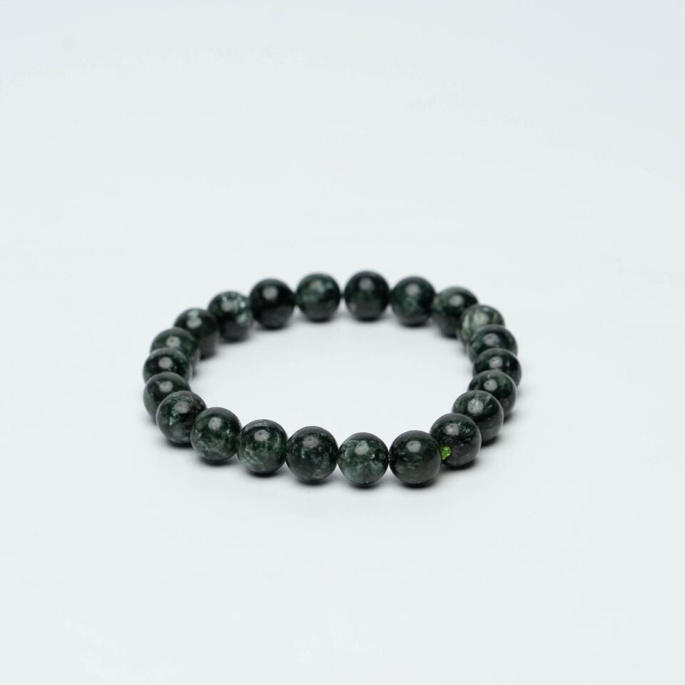 Seraphinite (Serpantin) Bileklik 8m (Değişim Dönüşüm Taşı)